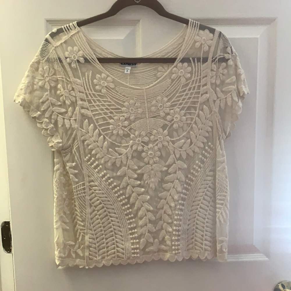 Express Medium see through top